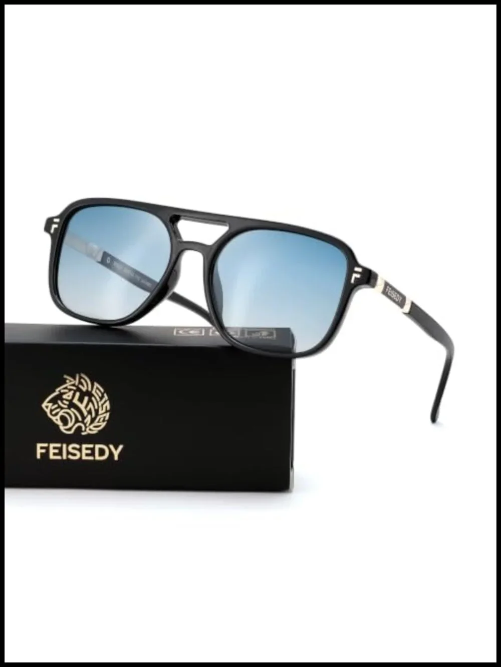 Retro Aviator Sunglasses UV400 Polarized TAC Double Bridge Pilot Frame